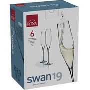 Набор бокалов для шампанского Swan 190мл 6650/190
