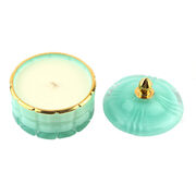  Art Deco Candle in blue 200 GML45001