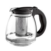 Чайник заварювальний з кришкою та фільтром Verre black 1,5л...