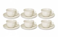 Набор чашек для чая с блюдцами Retro 250мл 5901035510807