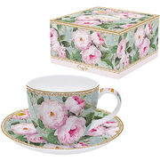 Чашка для чая с блюдцем Roses in Bloom 200мл R1036#ROBL