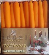 Набор свечей оранжевый 19см 137-1186