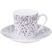 Чашка для кофе с блюдцем Mosaique Gris 120мл 2519_03512