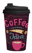 Стакан с крышкой Cup-Coffee Idea 340мл 161912-022