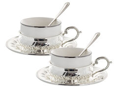 Набор чашек для чая Silver 130мл 336-022