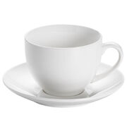 Чашка для чая с блюдцем White Basics Round 245мл P0050