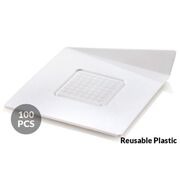     8,38,3 WHITE TRAYS - SQUARE -  