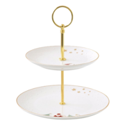 Этажерка 2-х ярусная Let It Snow 27см R1339#LSNO - в интернет-магазине Мир посуды Этажерка 2-х ярусная Let It Snow 27см R1339#LSNO - Мир посуды