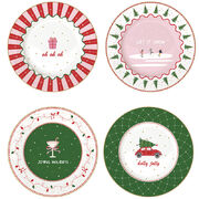 Набор тарелок десертных Christmas Twist 19см R3116#CHWI - в интернет-магазине Мир посуды Набор тарелок десертных Christmas Twist 19см R3116#CHWI - Мир посуды