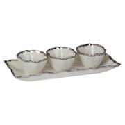 Набор соусников на блюде Regency Silver 11см 20472 - в интернет-магазине Мир посуды Набор соусников на блюде Regency Silver 11см 20472 - Мир посуды