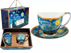 Чашка для чая с блюдцем Винсент ван Гог Звездная ночь 350мл 830-1001