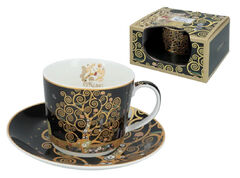 Чашка для чая с блюдцем Густав Климт Древо жизни 230мл 532-0061