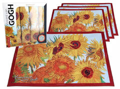 Набор салфеток сервировочных Винсент ван Гог Подсолнухи 29,5х40см 023-0552 - в интернет-магазине Мир посуды Набор салфеток сервировочных Винсент ван Гог Подсолнухи 29,5х40см 023-0552 - Мир посуды
