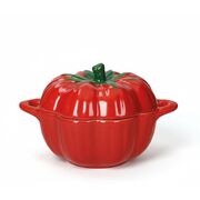 Кокотница с крышкой Томат 12,5х16х10см 52062 - в интернет-магазине Мир посуды Кокотница с крышкой Томат 12,5х16х10см 52062 - Мир посуды