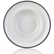 Тарелка для пасты Helix -Black 25см HL-BLA-ZT-25-CK - в интернет-магазине Мир посуды Тарелка для пасты Helix -Black 25см HL-BLA-ZT-25-CK - Мир посуды