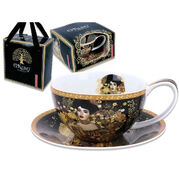 Чашка для чая с блюдцем Густав Климт Адель 360мл 532-3215 - в интернет-магазине Мир посуды Чашка для чая с блюдцем Густав Климт Адель 360мл 532-3215 - Мир посуды