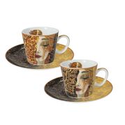 Набор чашек для кофе с блюдцами Густав Климт Золотые слезы 100мл 532-0308 - в интернет-магазине Мир посуды Набор чашек для кофе с блюдцами Густав Климт Золотые слезы 100мл 532-0308 - Мир посуды