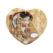 Блюдо фигурное Густав Климт Поцелуй 25х23см 198-1403 - в интернет-магазине Мир посуды Блюдо фигурное Густав Климт Поцелуй 25х23см 198-1403 - Мир посуды