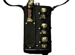 Набор Охотничий в кожаной сумке 28х18х5см 187-2042 - в интернет-магазине Мир посуды Набор Охотничий в кожаной сумке 28х18х5см 187-2042 - Мир посуды