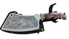 Нож-секач в кожаном чехле Волк 15см 187-2044 - в интернет-магазине Мир посуды Нож-секач в кожаном чехле Волк 15см 187-2044 - Мир посуды