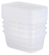Набор контейнеров пищевых 700мл 0507 PRATIC transparent - в интернет-магазине Мир посуды Набор контейнеров пищевых 700мл 0507 PRATIC transparent - Мир посуды