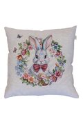 Наволочка декоративная Соцветие Зайчонок в веночке 45х45см 4823093477537 - в интернет-магазине Мир посуды Наволочка декоративная Соцветие Зайчонок в веночке 45х45см 4823093477537 - Мир посуды