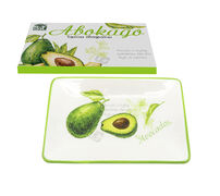 Тарелка салатная Авокадо 21х13х2см 3685-21