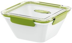 Ланч-бокс квадратный Bento Box бело-зеленый 1,5л EM513961