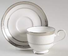 Чашка чайная с блюдцем Odessa Platinum 230мл 4875_402/403