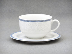 Набор чашек низких для чая Opal Голубые пластинки 280мл