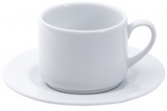 Чашка кавова з блюдцем Edem 85мл 4589/4587