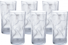 Набор стаканов для коктейлей Static Silver 460мл P0379257