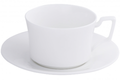 Чашка чайная с блюдцем Maestro White 240мл 4850_01/2