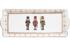 Блюдо прямоугольное New Year Nutcracker 35х15см R1109#NUTC - в интернет-магазине Мир посуды Блюдо прямоугольное New Year Nutcracker 35х15см R1109#NUTC - Мир посуды