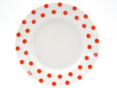 Тарелка десертная Горошек -Red-- 17,5см 9С2021Ф34 - в интернет-магазине Мир посуды Тарелка десертная Горошек -Red-- 17,5см 9С2021Ф34 - Мир посуды