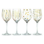Набор бокалов для вина Cheers gold 400мл 5140631