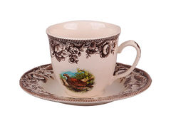 Чашка для чая с блюдцем Охота 240мл 910-039
