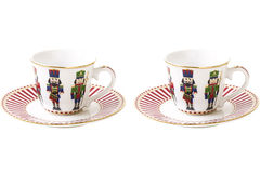 Набор чашек для кофе с блюдцами Nutcracker 80мл R1107#NUTC - в интернет-магазине Мир посуды Набор чашек для кофе с блюдцами Nutcracker 80мл R1107#NUTC - Мир посуды