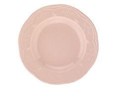 Тарелка глубокая Фулия бледно розовая 24см 942-010