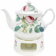 Заварочный чайник с крышкой и подогревом Роза 1100мл. 708-5003