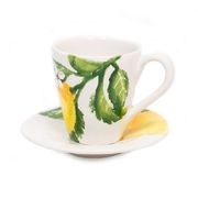 Чашка для чаю з блюдцем Сонячний лимон 10х10см 1732-1626-2ZIT