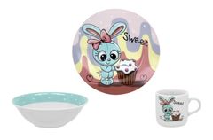 Набор детской посуды Sweet Bunny C523