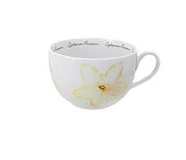 Чашка для чаю без блюдця Yvonne Помаранчеві квіти Gaja 250мл