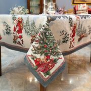 Скатерть с люрексом и тефлоновой пропиткой Рождественский сюрприз 140х350см LaponiaLTMantel-140x350DA