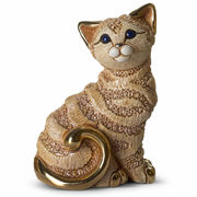 Скульптура Имбирный кот 12х10х6см 795-0215
