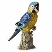 Скульптура Голубой попугай 14х7х10см 795-0228B