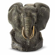 Скульптура Черный бюст слона 30х20х22см 795-0464B