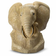 Скульптура Белый бюст слона 30х20х22см 795-0464W