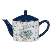 Чайник заварочный с крышкой Синие Цветы Богемии 890мл 37113
