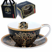 Чашка для чая с блюдцем Г.Климт Дерево жизни 360мл 532-3213